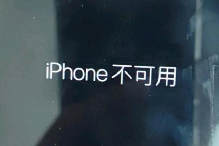 虎门镇苹果服务网点分享锁屏界面显示“iPhone 不可用”如何解决 